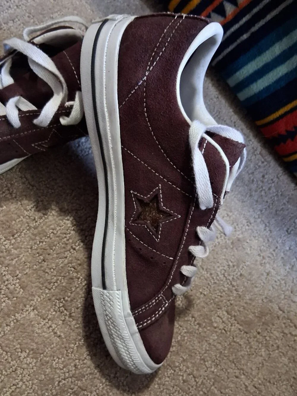 Converse UNIXES Cons One Star Pro Ox Low Top BROWN SUEDE